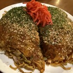広島風おこのみ焼 珠芽 - スペシャルそばダブル