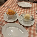 Taverna Coccorana - 柿のソルベとアイスクリン