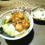 ごはんや 要兵衛 - 海老掻き揚げの天茶　香の物