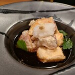 SAKEと肴 智くら - 豆腐とイチジクの揚げ出し