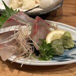 炉辺人 - しまあじの刺身1400円