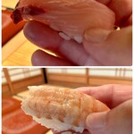 鶴亀寿司 - 鯛と海老