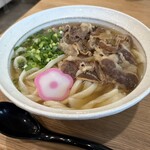 おのうどん - かけうどん肉