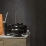 銀座 静香庵 - 土鍋がありました。