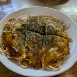 お好み焼柳川 - 肉玉うどん900円