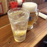 新小屋 - レモンサワー、生ビール