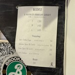 エースパイス&ビーツ - 壁メニュー