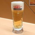 博多やりうどん別邸 - スーパードラ生ビール