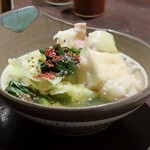 旬の鮮魚と魂の煮込み ぶん福茶がま - 茶がま特製もつ鍋