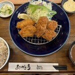 とんかつマ・メゾン - 牡蠣フライ&ヒレカツ定食