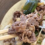 牧のうどん - 甘〜い牛肉しぐれ煮