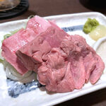 もつ焼ぽるこ - 豚冷製3点盛（550円）