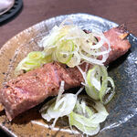 もつ焼ぽるこ - レバゴマ塩（150円）