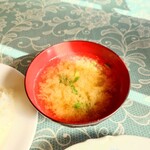 シャンティ - 出汁が効いた、老舗の旨い"味噌汁"。