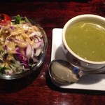 サラダとコラキャンダ