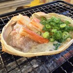磯丸水產 郡山站前店 - キング蟹味噌甲羅焼　879円