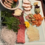 うまいもの 楽味 - 刺身盛り合わせ
