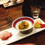 Shabushabu Atago - 前菜✨
                        鴨、ホタテなど
                        日本酒とよくあいますねw
                        
                        27日軽井沢