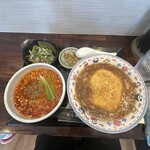 中国菜 たな華 - ふわとろ天津飯とミニ担々麺セット 1,380円