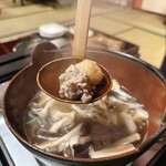 うかい鳥山 - 木の子と鶏つみれ鍋