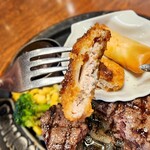 トマト＆オニオン - 焼肉醤油弾丸ハンバーグ＆ヒレかつと春巻き