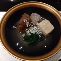 京懐石 美濃吉 そごう横浜店 - 海老芋、利休麩、湯葉豆腐、春菊の葛あん