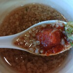 幸楽苑 - 辛いニンニク投入