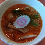 幸楽苑 - つけ汁飾り付け