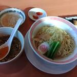 幸楽苑 - つけ麺熱盛り+トッピング