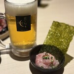 月と灯り 札幌店 - ビールとお通し