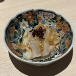 月と灯り - ツブと長ネギの酢味噌仕立て