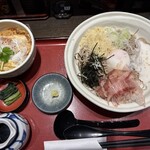 信州そば処 そじ坊 - 月見山かけそばとミニカツ丼