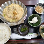 お食事処おさない - 私と母が頼んだ貝焼きみそ定食（1800円）