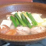 水炊き もつ鍋 博多廊 - ありた鶏の水炊き