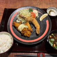 赤坂 津つ井 総本店 - チキン南蛮&有頭海老フライ1800円