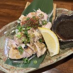 旬菜の味わい がら里 - 鶏ももたたき