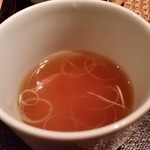 勢揃坂 蕎 ぎん清 - つゆの蕎麦湯割り。