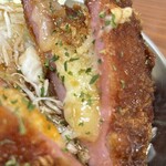 浜松町 スタンド富士 - ハムカツinチーズ