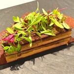 カンテサンス - フォアグラと焼き茄子のプレッセ