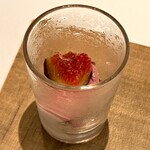 カンテサンス - 黒イチジクと赤ワインのシャーベット