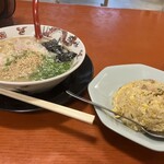 豚骨ラーメン 一田 - 焼きめしセット