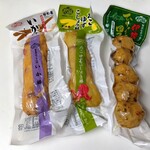若松屋 - いか棒・たこゆずこしょう棒・ひりょうず団子