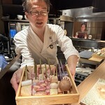 炭割烹 新谷 - 串見せ