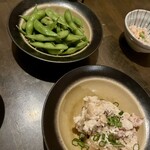 鮨のえん屋 - 枝豆とポテトサラダ