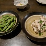 鮨のえん屋 - 枝豆とポテトサラダ