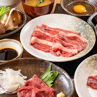 馬肉を堪能できる桜鍋コース◆初めての方におすすめのセットも有