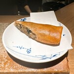 炭割烹 新谷 - 地鶏のそぼろと牛蒡の春巻き