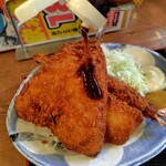 磯丸水産 - 海鮮ミックスフライ定食1209円