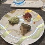 尾乃道 - 前菜3種