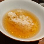 礒田 - スッポンの温かいお出汁でサラサラサラッといただきました